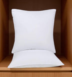 Set of Two Microfiber Down Alternative Medium Hypoallergenic European Size Bed Pillows