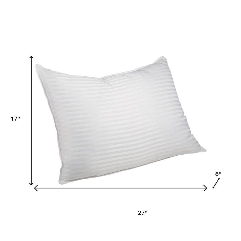 Set of Two Microfiber Down Alternative Medium Standard Size Bed Pillows