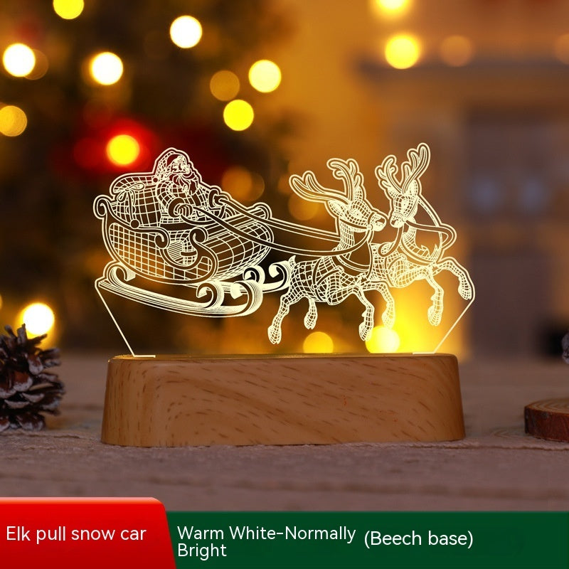 Christmas Decoration 3D Lamp Acrylic LED