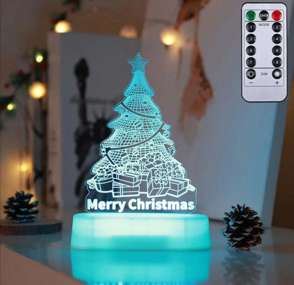 Christmas Decoration 3D Lamp Acrylic LED