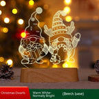 Christmas Decoration 3D Lamp Acrylic LED